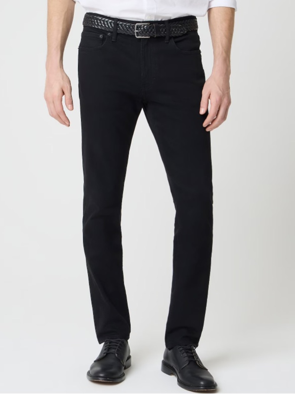 J. Crew Factory Straight-fit Jean Signature Flex Dark Shadow Black Size 34 x‎ 34